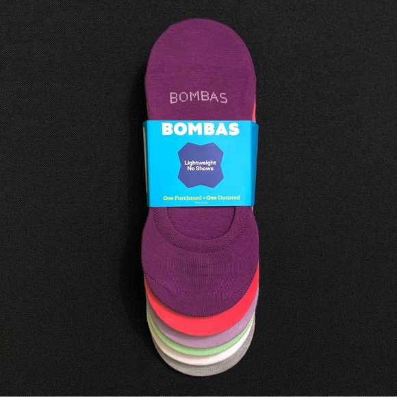 BOMBAS (6 Pack) Lightweight Cotton Blend Seamless No Show Socks — LARGE — NWT - Picture 1 of 6
